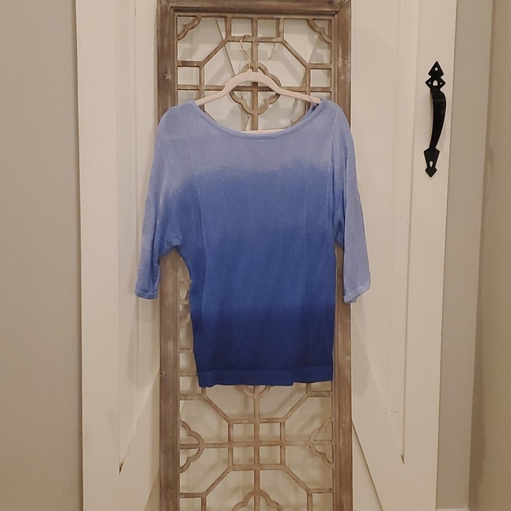Ombre blue sweater